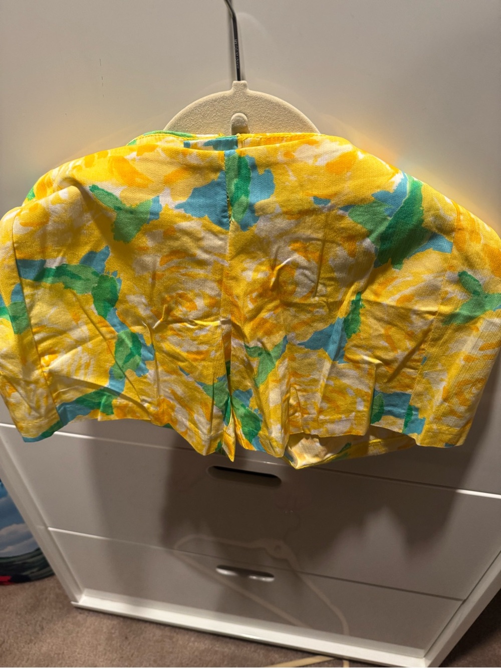 Lilly Pulitzer Yellow Floral Printed Shorts
